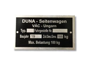 Duna ID plate
